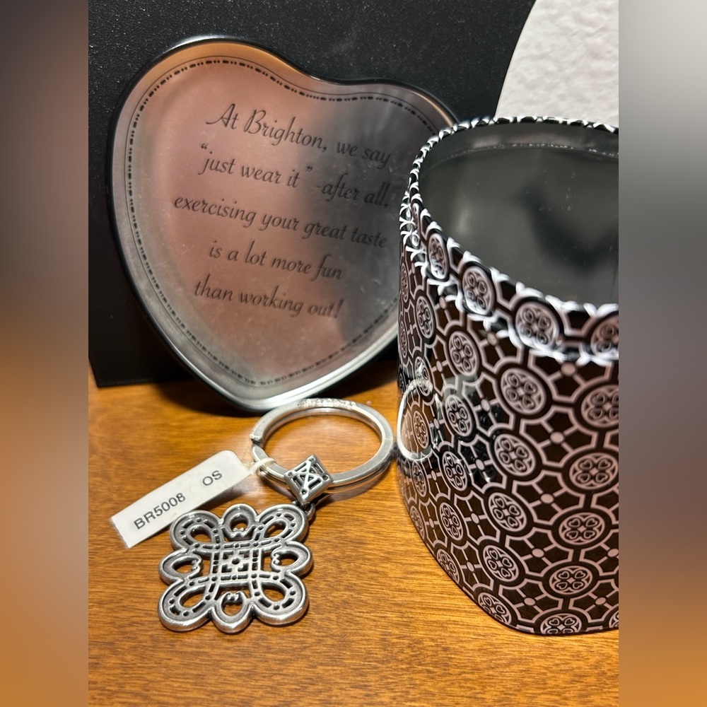 Brighton Silver Key Holder with Heart Tin - Picture 5 of 5